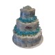 Blue Baby Boy 3 Tiered Nappy Cake