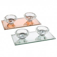 Silver Sparkle Lines Diamond Tealight 2