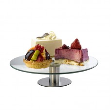 Glass Cake Plate on Foot